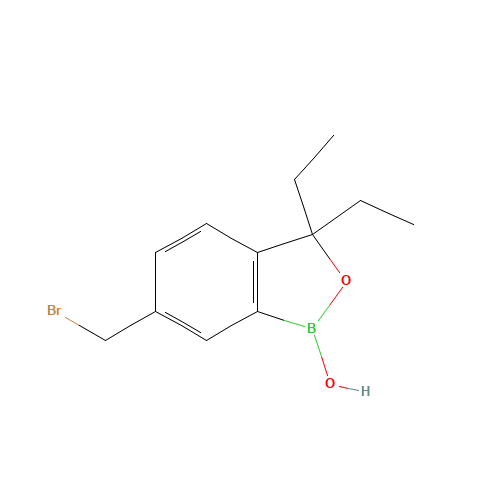 6-(bromomethyl)-3,3-diethyl-1-hydroxy-2,1-benzoxaborole (CAS: 1437052-05-5) - Related Chemical Product