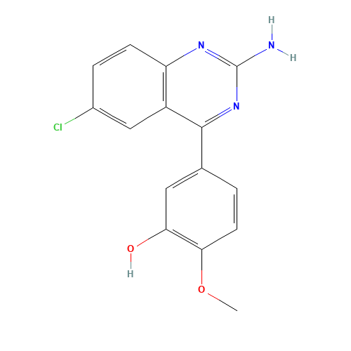 5-(2-amino-6-chloroquinazolin-4-yl)-2-methoxyphenol (CAS: 1169836-06-9) - Related Chemical Product