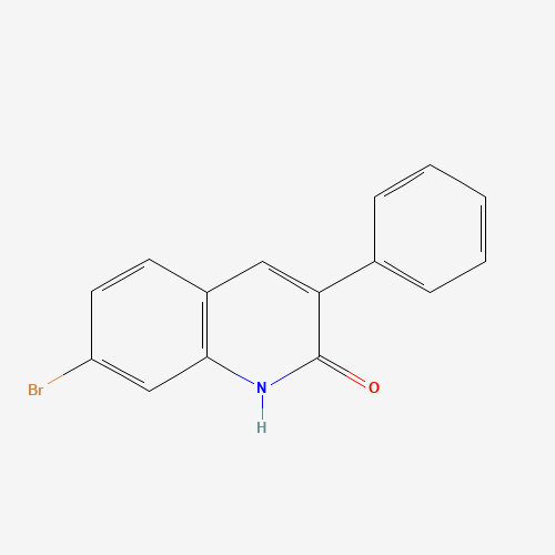 7-bromo-3-phenyl-1H-quinolin-2-one (CAS: 861872-50-6) - Chemical Structure and Molecular Formula 