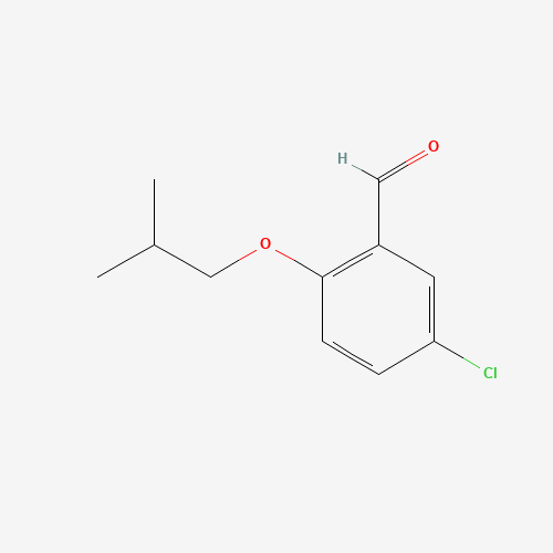 5-chloro-2-(2-methylpropoxy)benzaldehyde (CAS: 27590-77-8) - Chemical Structure and Molecular Formula 