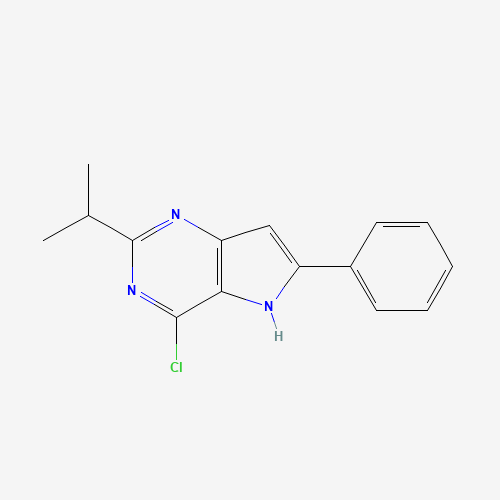 4-chloro-6-phenyl-2-propan-2-yl-5H-pyrrolo[3,2-d]pyrimidine (CAS: 237435-15-3) - Related Chemical Product