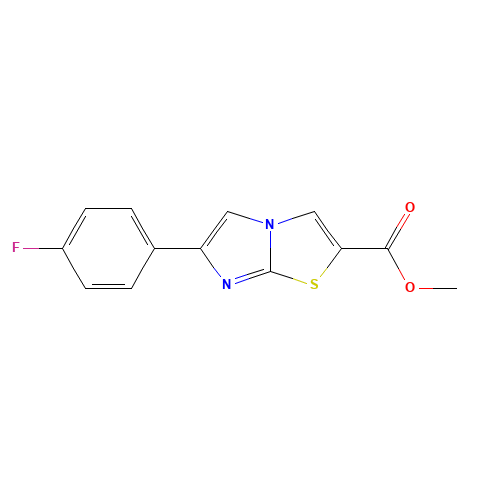 methyl 6-(4-fluorophenyl)imidazo[2,1-b][1,3]thiazole-2-carboxylate (CAS: 1082605-11-5) - Related Chemical Product