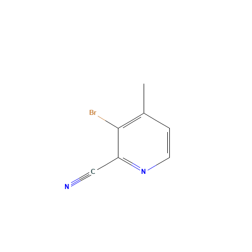 3-bromo-4-methylpyridine-2-carbonitrile (CAS: 717843-45-3) - Chemical Structure and Molecular Formula 