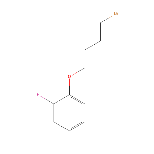 1-(4-bromobutoxy)-2-fluorobenzene (CAS: 106558-68-3) - Chemical Structure and Molecular Formula 