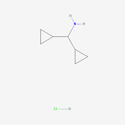 dicyclopropylmethanamine;hydrochloride (CAS: 51043-72-2) - Chemical Structure and Molecular Formula 