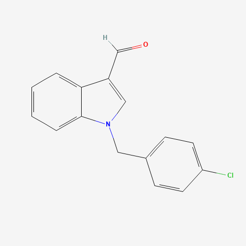 1-[(4-chlorophenyl)methyl]indole-3-carbaldehyde (CAS: 75629-57-1) - Related Chemical Product