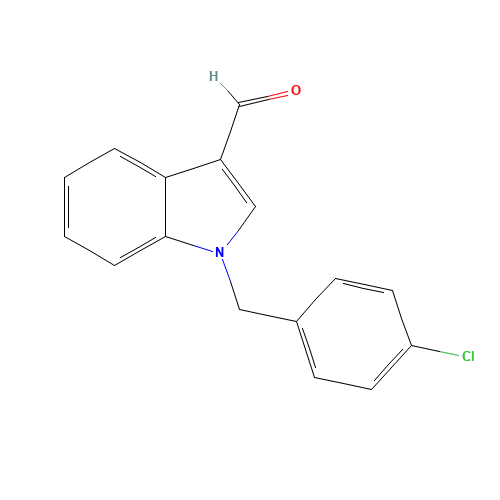 1-[(4-chlorophenyl)methyl]indole-3-carbaldehyde (CAS: 75629-57-1) - Related Chemical Product