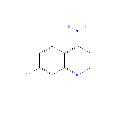 7-chloro-8-methylquinolin-4-amine (CAS: 948293-41-2) - Chemical Structure and Molecular Formula 