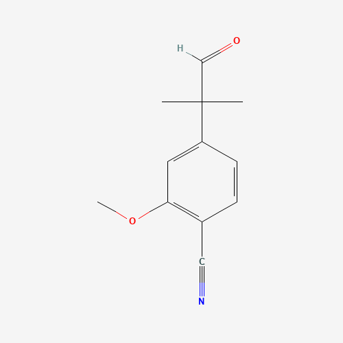 2-methoxy-4-(2-methyl-1-oxopropan-2-yl)benzonitrile (CAS: 1255207-25-0) - Related Chemical Product