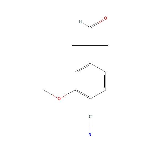 2-methoxy-4-(2-methyl-1-oxopropan-2-yl)benzonitrile (CAS: 1255207-25-0) - Related Chemical Product