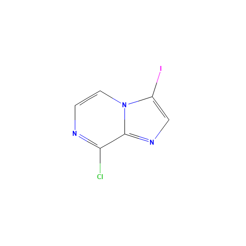 8-chloro-3-iodoimidazo[1,2-a]pyrazine (CAS: 1049677-32-8) - Chemical Structure and Molecular Formula 