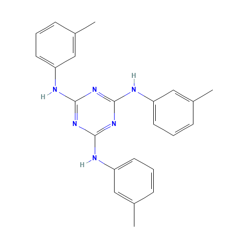 2-N,4-N,6-N-tris(3-methylphenyl)-1,3,5-triazine-2,4,6-triamine (CAS: 82504-70-9) - Related Chemical Product