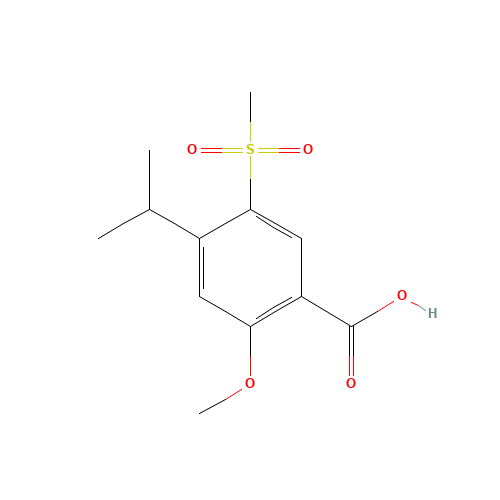 2-methoxy-5-methylsulfonyl-4-propan-2-ylbenzoic acid (CAS: 213598-26-6) - Related Chemical Product