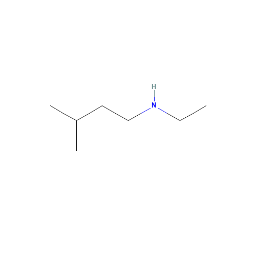 N-ethyl-3-methylbutan-1-amine (CAS: 21035-52-9) - Chemical Structure and Molecular Formula 