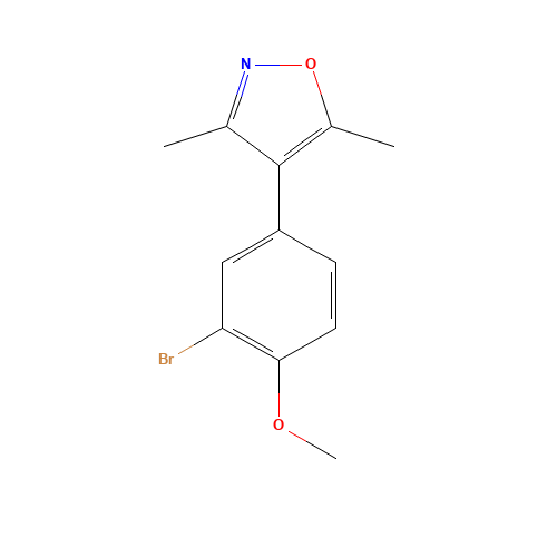 4-(3-bromo-4-methoxyphenyl)-3,5-dimethyl-1,2-oxazole (CAS: 207110-91-6) - Related Chemical Product