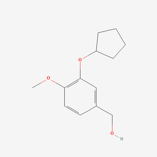 (3-cyclopentyloxy-4-methoxyphenyl)methanol (CAS: 133332-49-7) - Related Chemical Product