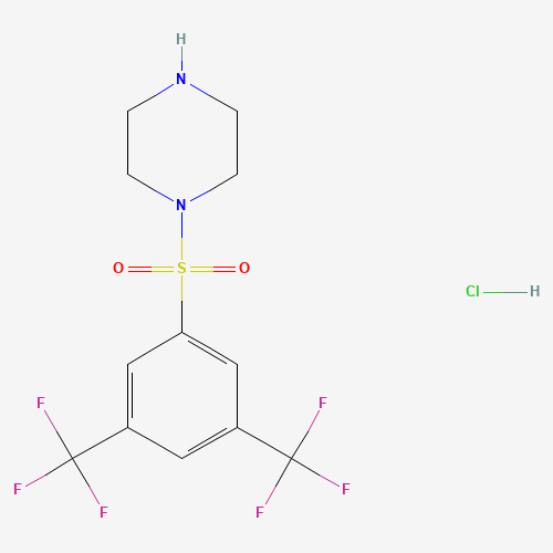 1-[3,5-bis(trifluoromethyl)phenyl]sulfonylpiperazine;hydrochloride (CAS: 97630-12-1) - Related Chemical Product