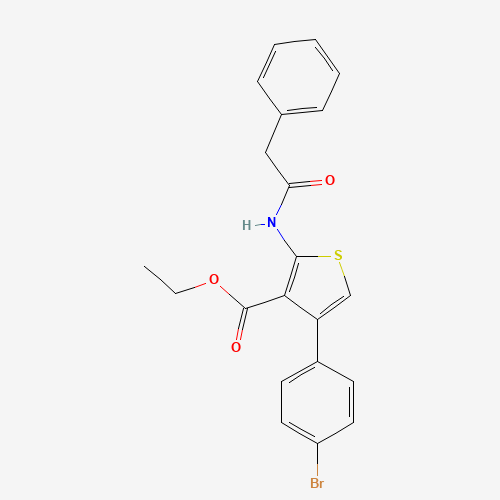 ethyl 4-(4-bromophenyl)-2-[(2-phenylacetyl)amino]thiophene-3-carboxylate (CAS: 546097-25-0) - Related Chemical Product