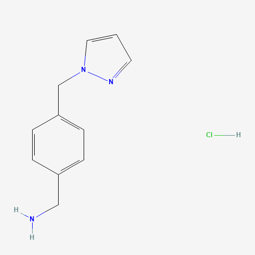 [4-(pyrazol-1-ylmethyl)phenyl]methanamine;hydrochloride (CAS: 904696-62-4) - Related Chemical Product