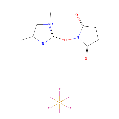 1-[(1,3,4-trimethyl-4,5-dihydroimidazol-1-ium-2-yl)oxy]pyrrolidine-2,5-dione;hexafluorophosphate (CAS: 443305-32-6) - Related Chemical Product
