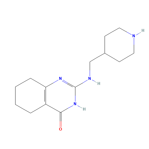 2-(piperidin-4-ylmethylamino)-5,6,7,8-tetrahydro-1H-quinazolin-4-one (CAS: 1241672-26-3) - Chemical Structure and Molecular Formula 