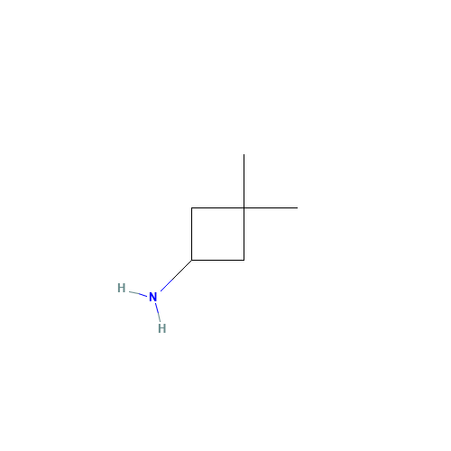 3,3-dimethylcyclobutan-1-amine (CAS: 123788-48-7) - Chemical Structure and Molecular Formula 