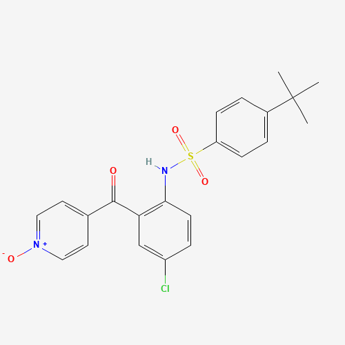 4-tert-butyl-N-[4-chloro-2-(1-oxidopyridin-1-ium-4-carbonyl)phenyl]benzenesulfonamide (CAS: 698394-73-9) - Related Chemical Product