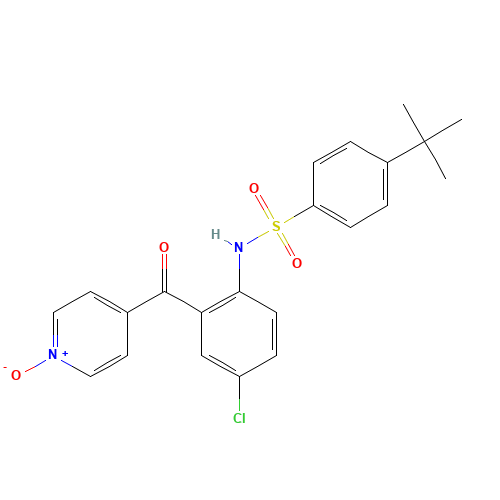 4-tert-butyl-N-[4-chloro-2-(1-oxidopyridin-1-ium-4-carbonyl)phenyl]benzenesulfonamide (CAS: 698394-73-9) - Related Chemical Product