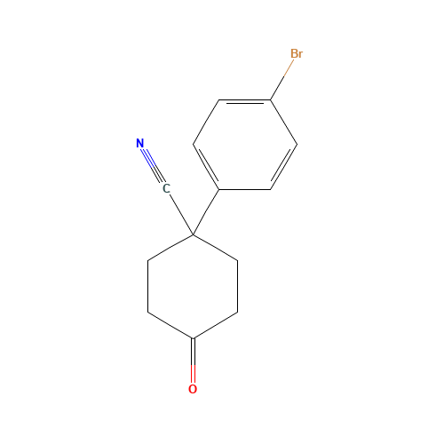 1-(4-bromophenyl)-4-oxocyclohexane-1-carbonitrile (CAS: 65619-28-5) - Related Chemical Product