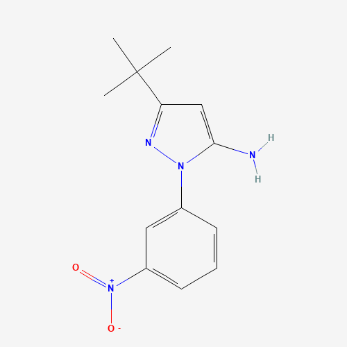 5-tert-butyl-2-(3-nitrophenyl)pyrazol-3-amine (CAS: 476637-05-5) - Related Chemical Product
