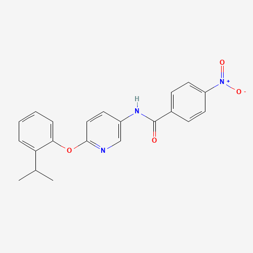 4-nitro-N-[6-(2-propan-2-ylphenoxy)pyridin-3-yl]benzamide (CAS: 224794-83-6) - Related Chemical Product