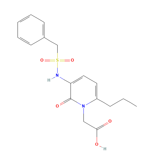 2-[3-(benzylsulfonylamino)-2-oxo-6-propylpyridin-1-yl]acetic acid (CAS: 214153-52-3) - Related Chemical Product