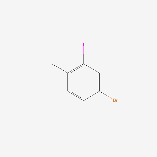 4-bromo-2-iodo-1-methylbenzene (CAS: 260558-15-4) - Chemical Structure and Molecular Formula 