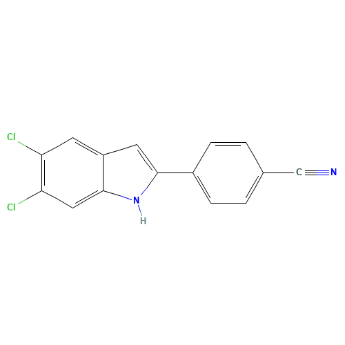 4-(5,6-dichloro-1H-indol-2-yl)benzonitrile (CAS: 835595-17-0) - Related Chemical Product