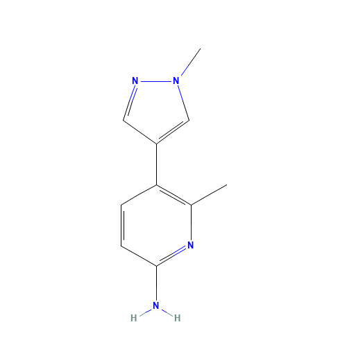 6-methyl-5-(1-methylpyrazol-4-yl)pyridin-2-amine (CAS: 1429777-48-9) - Related Chemical Product