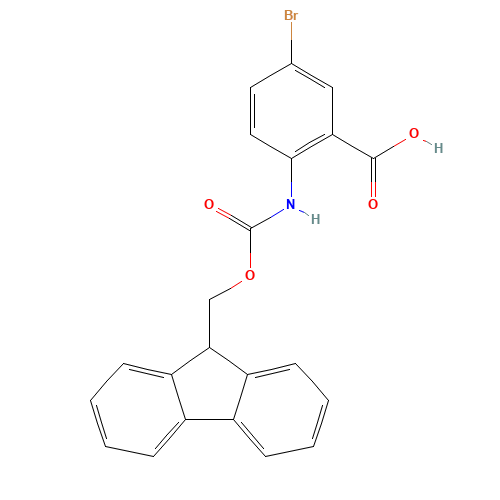 5-bromo-2-(9H-fluoren-9-ylmethoxycarbonylamino)benzoic acid (CAS: 183871-04-7) - Related Chemical Product