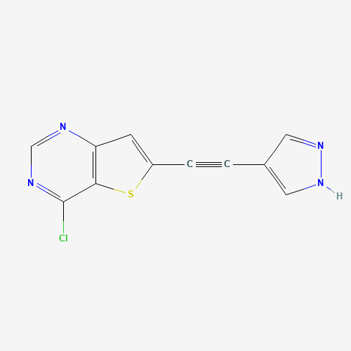 4-chloro-6-[2-(1H-pyrazol-4-yl)ethynyl]thieno[3,2-d]pyrimidine (CAS: 815610-13-0) - Related Chemical Product