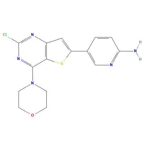 5-(2-chloro-4-morpholin-4-ylthieno[3,2-d]pyrimidin-6-yl)pyridin-2-amine (CAS: 1038918-26-1) - Related Chemical Product