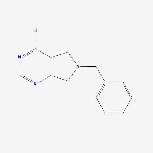 6-benzyl-4-chloro-5,7-dihydropyrrolo[3,4-d]pyrimidine (CAS: 1190984-93-0) - Chemical Structure and Molecular Formula 