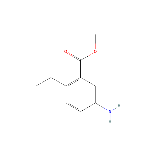 methyl 5-amino-2-ethylbenzoate (CAS: 103095-32-5) - Chemical Structure and Molecular Formula 