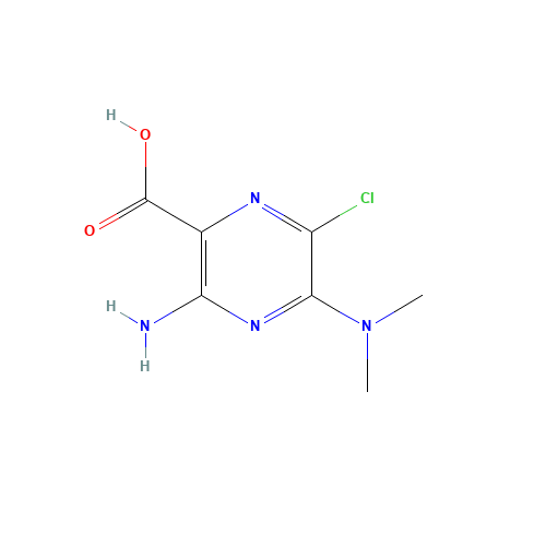 3-amino-6-chloro-5-(dimethylamino)pyrazine-2-carboxylic acid (CAS: 27245-43-8) - Related Chemical Product
