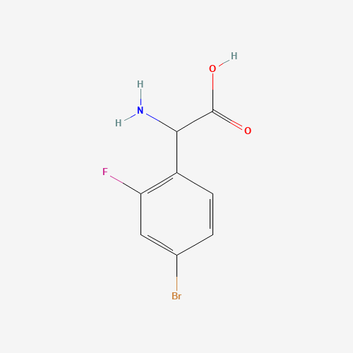 2-amino-2-(4-bromo-2-fluorophenyl)acetic acid (CAS: 500696-05-9) - Related Chemical Product
