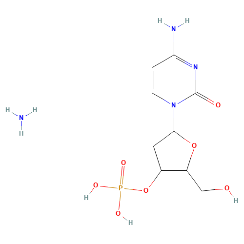 [5-(4-amino-2-oxopyrimidin-1-yl)-2-(hydroxymethyl)oxolan-3-yl] dihydrogen phosphate;azane (CAS: 102783-50-6) - Related Chemical Product
