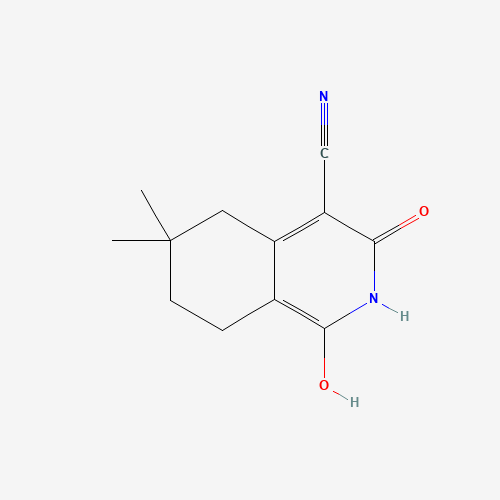 1-hydroxy-6,6-dimethyl-3-oxo-2,5,7,8-tetrahydroisoquinoline-4-carbonitrile (CAS: 890023-13-9) - Related Chemical Product