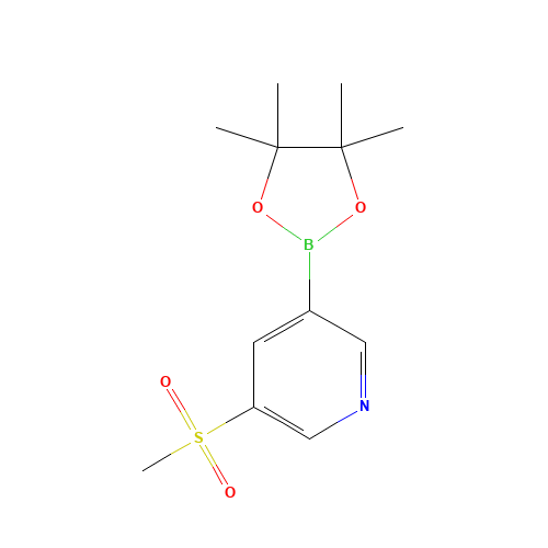 3-methylsulfonyl-5-(4,4,5,5-tetramethyl-1,3,2-dioxaborolan-2-yl)pyridine (CAS: 1206641-26-0) - Related Chemical Product