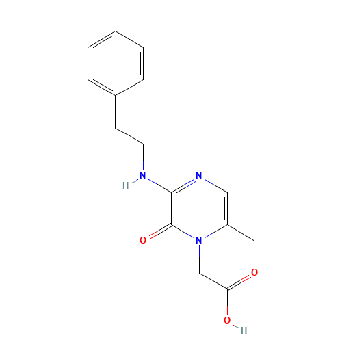 2-[6-methyl-2-oxo-3-(2-phenylethylamino)pyrazin-1-yl]acetic acid (CAS: 199296-29-2) - Related Chemical Product