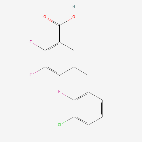 5-[(3-chloro-2-fluorophenyl)methyl]-2,3-difluorobenzoic acid (CAS: 1305208-09-6) - Related Chemical Product