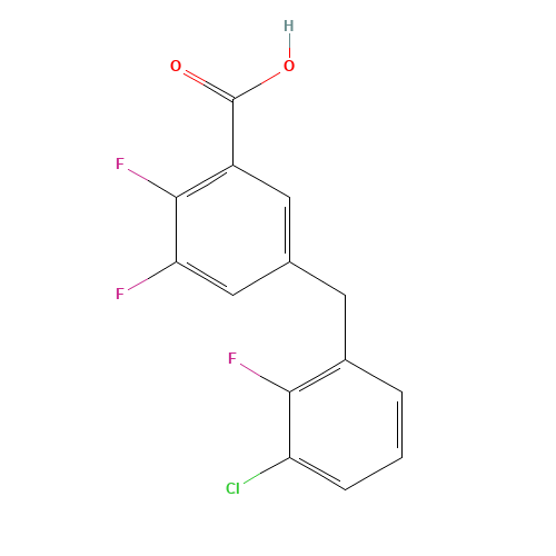 5-[(3-chloro-2-fluorophenyl)methyl]-2,3-difluorobenzoic acid (CAS: 1305208-09-6) - Related Chemical Product