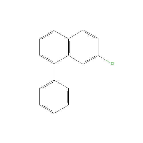 7-chloro-1-phenylnaphthalene (CAS: 27331-40-4) - Chemical Structure and Molecular Formula 
