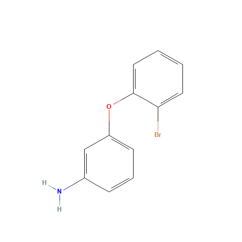 3-(2-bromophenoxy)aniline (CAS: 850621-01-1) - Chemical Structure and Molecular Formula 
